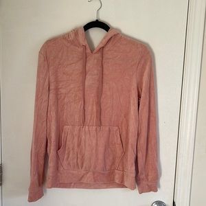 Forever21 Pink Velour Hoodie NWT